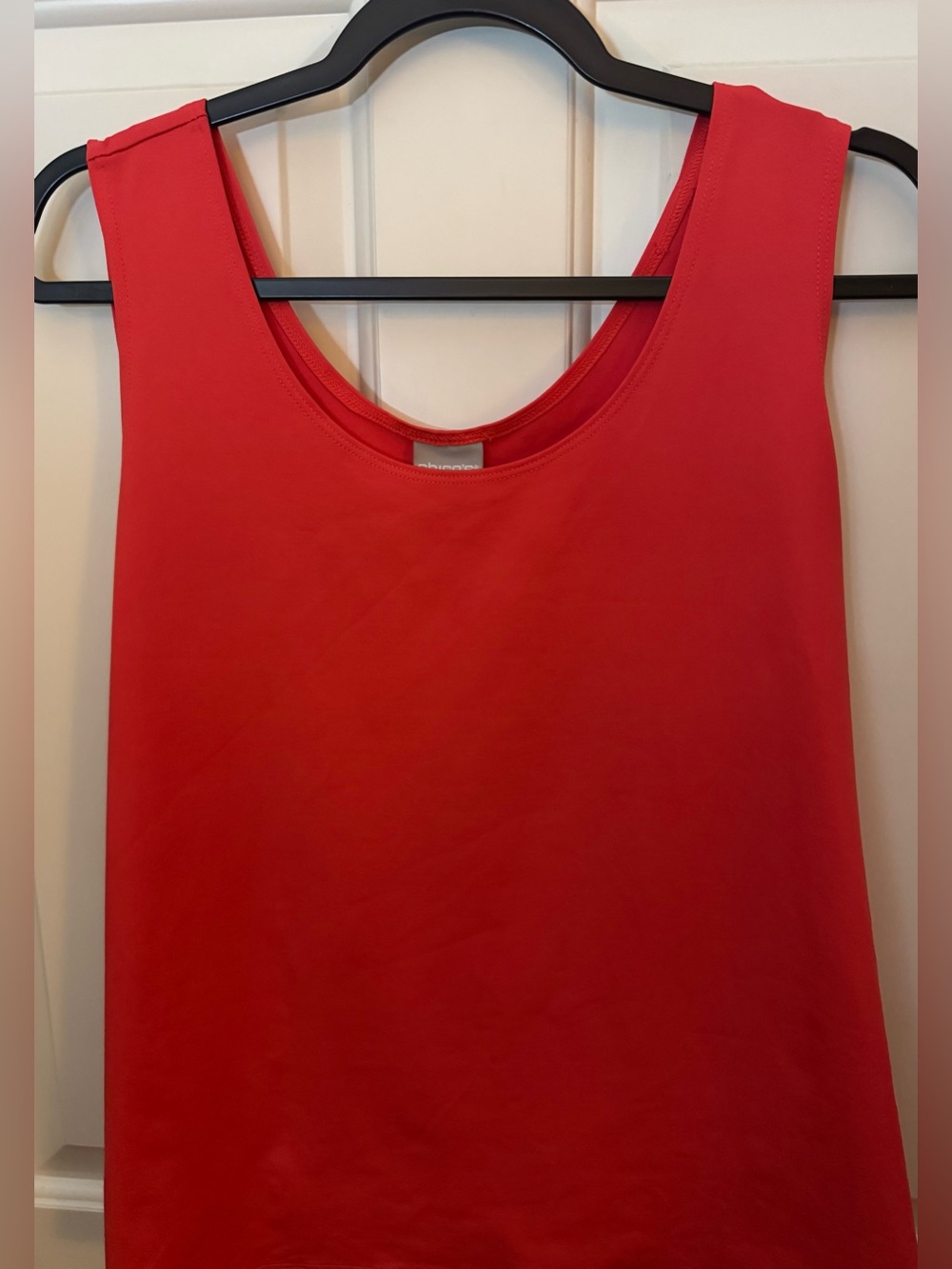 Chico's Tank Coral Scoop Neck Tank Chico’s Size 3.